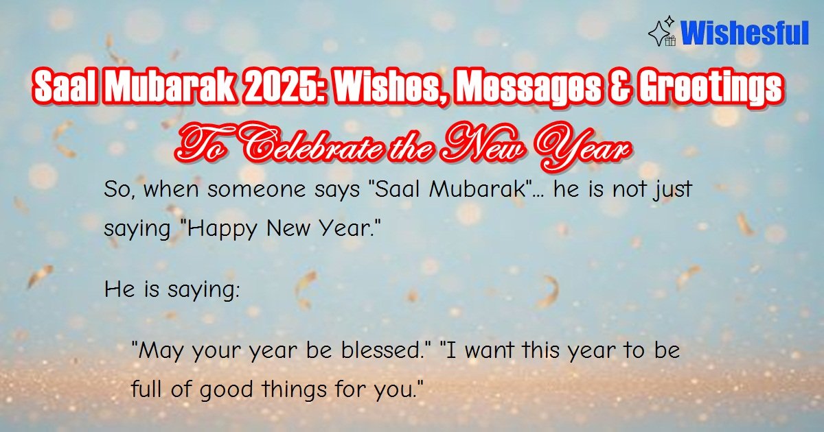 Saal Mubarak 2025 Wishes Messages & Greetings