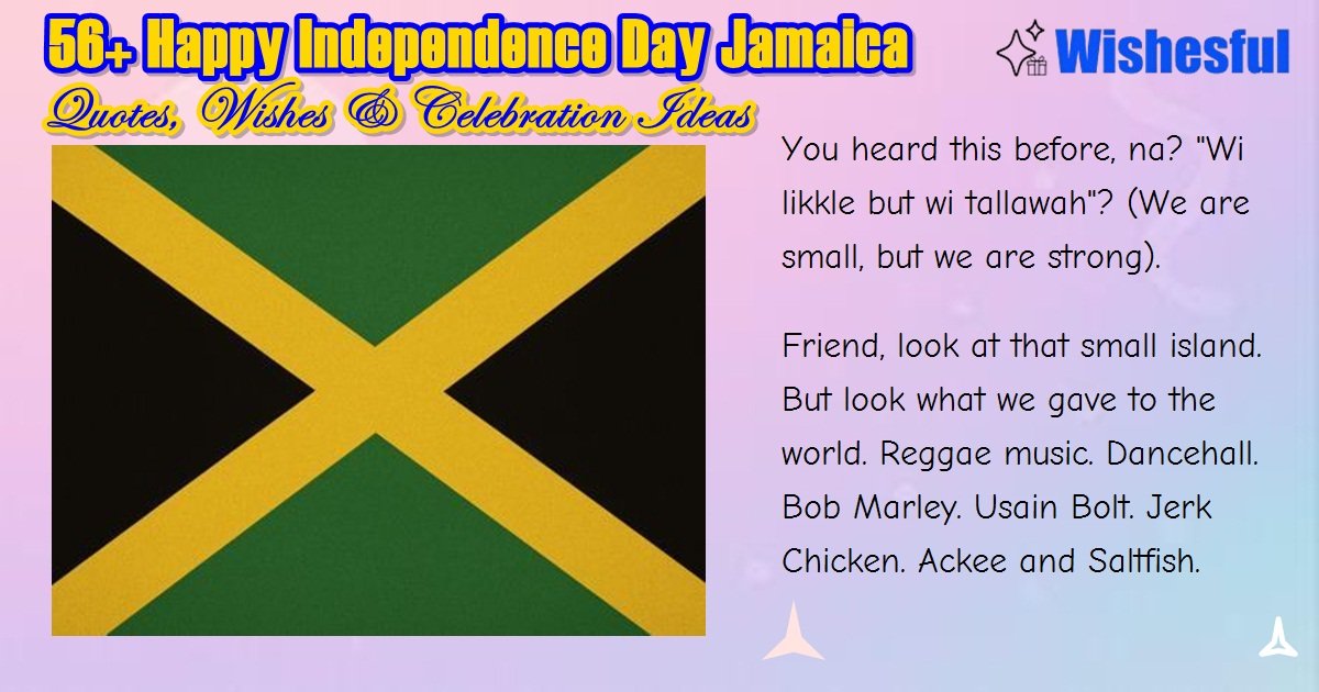 happy independence day jamaica
