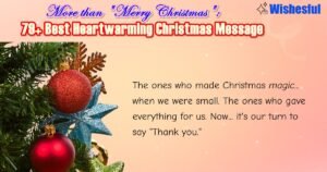 heartwarming christmas message.