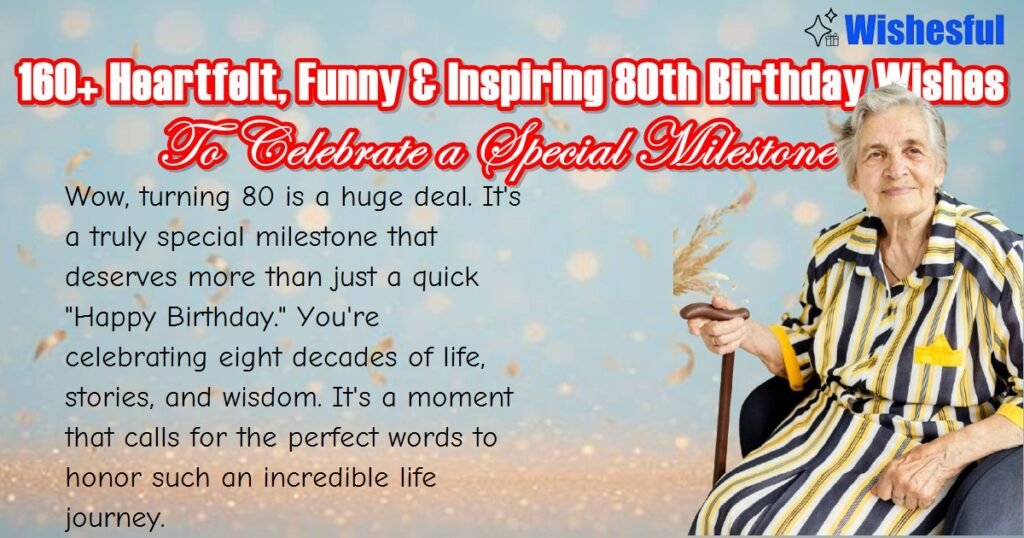80th birthday wishes