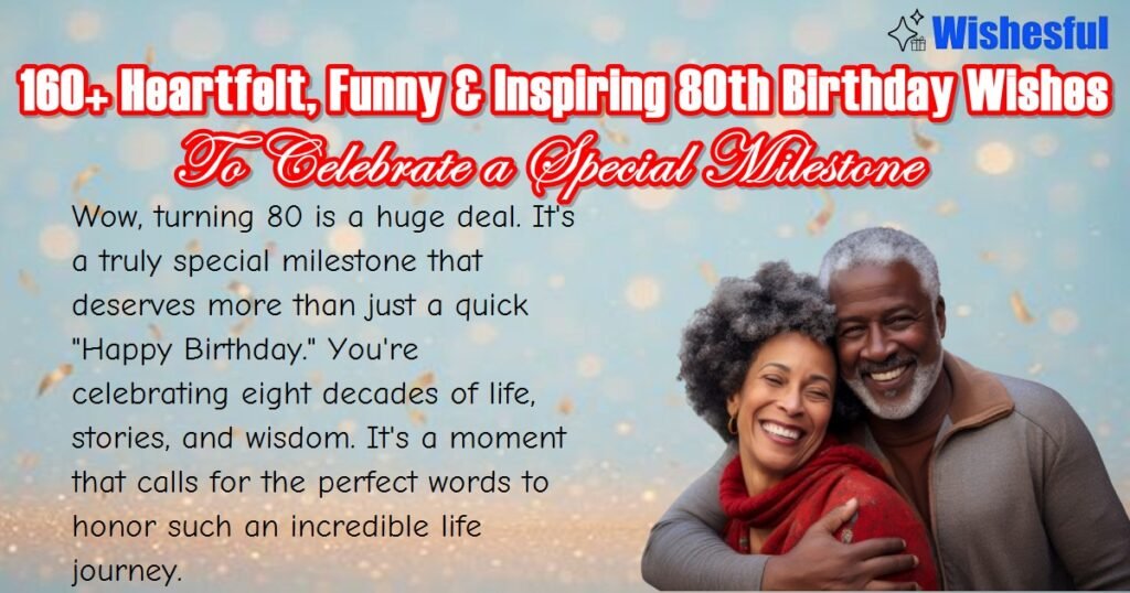 80th birthday wishes