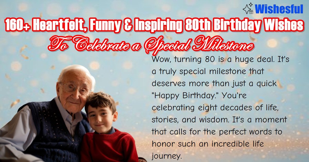 80th birthday wishes