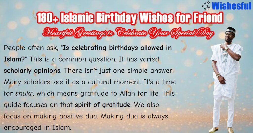 Islamic birthday wishes for a friend 