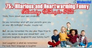 funny birthday wishes for kids