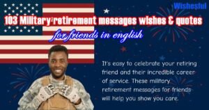 military retirement messages wishes